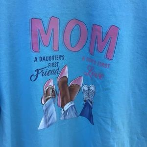 Blue Mom Melanin Black Woman Woman’s T-Shirt